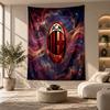Decorative Tapestry,AC Milan Printed Wall Art, Lightweight Wall Hanging For Bedroom Background