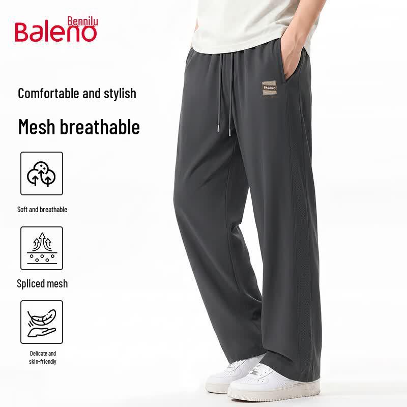 Baleno Men s Summer Breathable Straight-Leg Casual Pants M