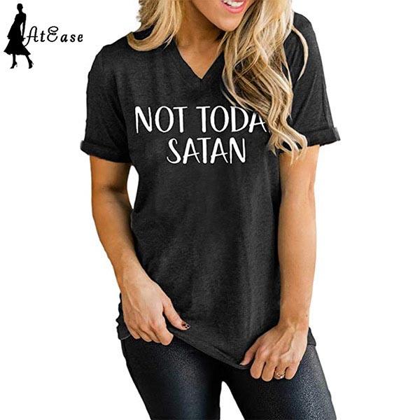 

Женская мода Летняя футболка V-Образный вырез с короткими рукавами Letter Print Футболка Летняя повседневная тонкая лаконичная футболка