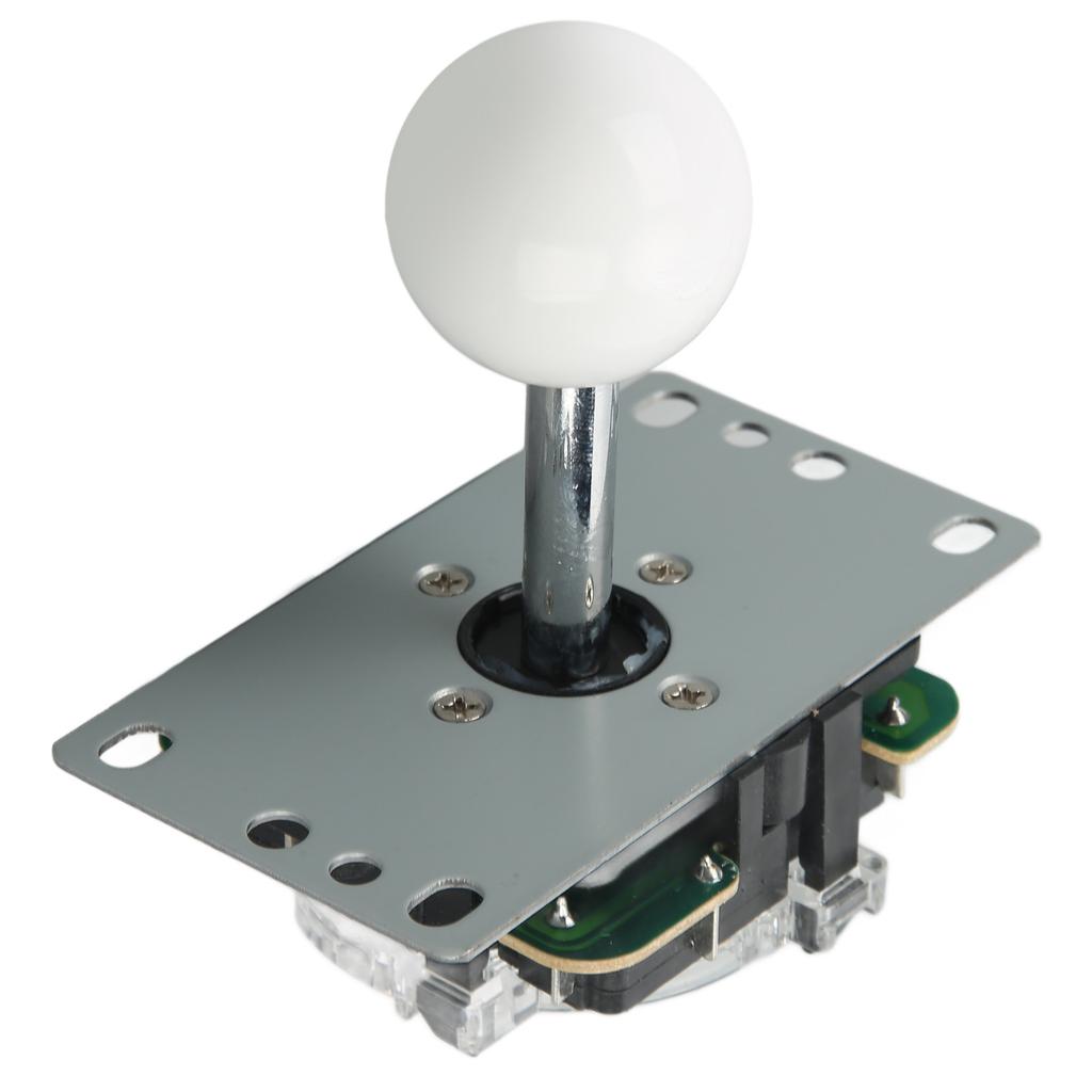 DIY USB Controller Computer Rocker Oval Ball Joysticks with Control Chip for Arcade Game White