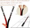 GTIWUNG 2 Pcs Car Cigarette Lighter for /24V Car Cigarette Lighter Extension Cable Cigarette