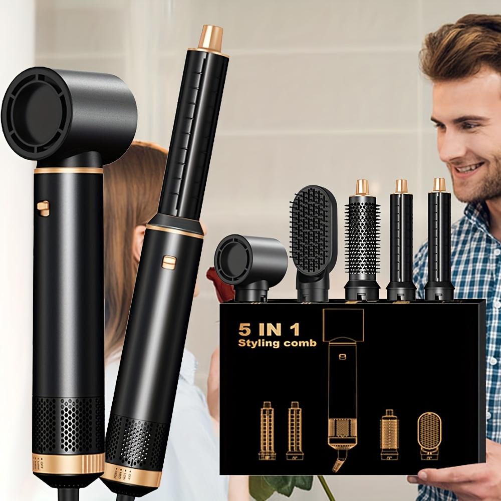 5in 1 Hair Styler, Ionic Hair Dryer & Blow Dryer Brush, Hot Air Styler Without Heat Damage, Hair Dryer Brush & Auto Hair Wrap Curler Fast Drying