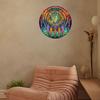 2D Flaches DIY Acryl Diamantmalerei Ornament mit Uhrfunktion 9.37x9.37 Zoll Diamanten Malerei Uhren Haus & Schlafzimmer Dekor