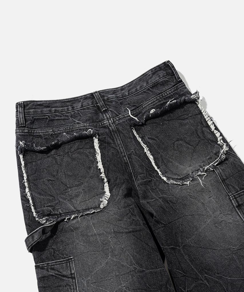 VASTIC Wrinkle Washed Carpenter Pants_Black