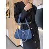 Premium Feeling Cowboy Canvas Bag Women 2025 New Hundred Chain Armpit Shoulder Bag
