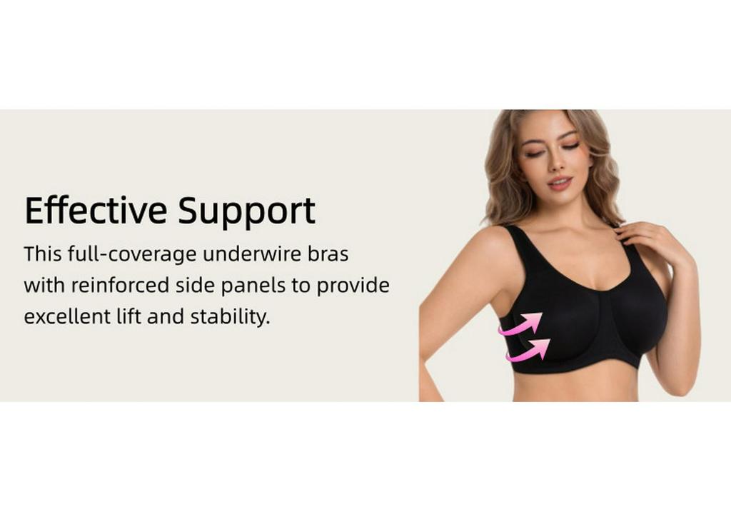 Seamless Cross-Border Underwire Bra for Large Busts - European & American Sizes