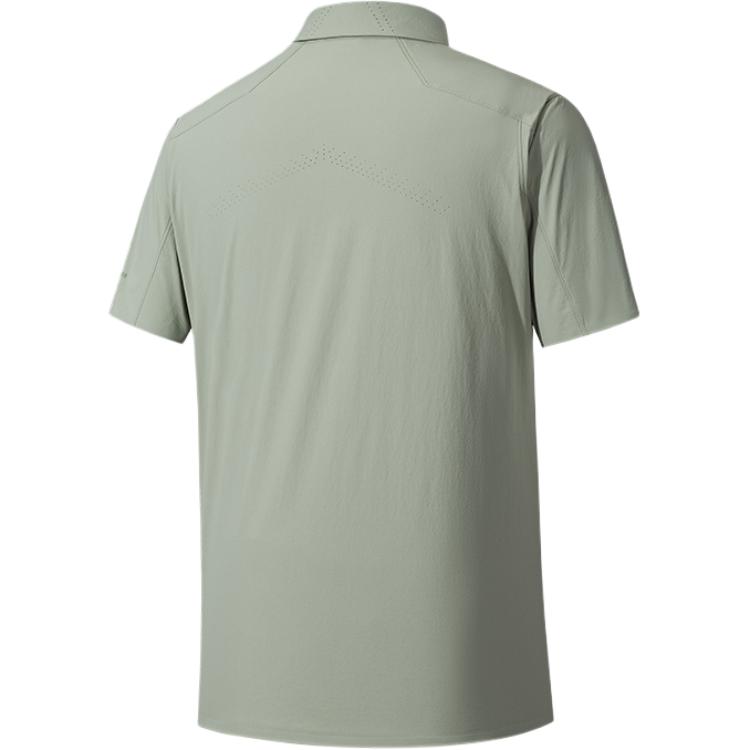 Anta Comfortable Simple Versatile Sports Solid Color Polo Shirt Men Tops Camellia-Green 152520146-1