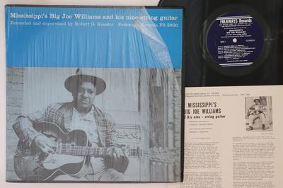 LP Record BIG JOE WILLIAMS  Mississippis Big Joe Williams And  FS3820 FOLKWAYS US Blues Used