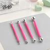 Fondant Decorating Tools 4Pcs Polymer Clay Shaping Tool Set, Sculpting Stick with Stainless Steel Ball, 4 Size DIY Pottery Modeling