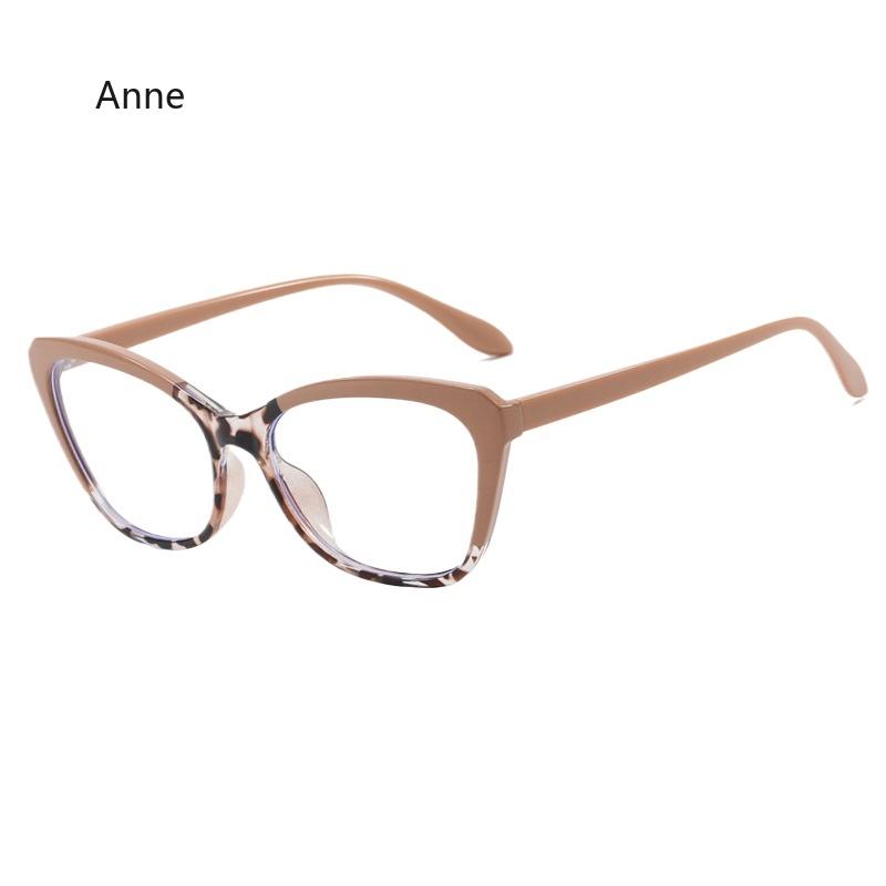 Vintage Cat Eye Women Eyeglasses Simple Multicolor Rim Blue Light Blocking Spectacles New Trendy Ins Design Eyewear