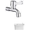 HANDUNYOU Mop Sink Faucet with Alloy Mesh Spout