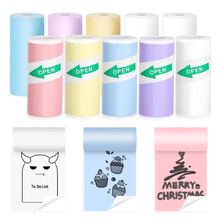 9Pcs 57x25mm Replacement Thermal Paper Kids Camera Thermal Printing Paper Rolls for Children Photography