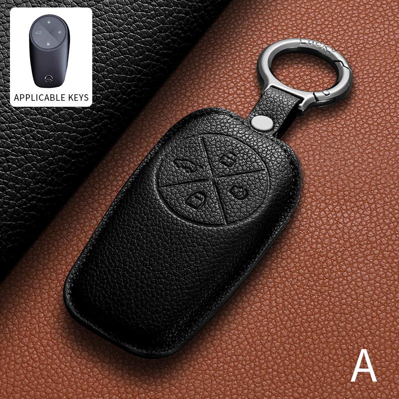

Leather Car Key Case Cover For Wei Lai NIO ET5 ET7 ET9 EC6 EC7 ES6 ES7 ES8 ET5T EVE EP9 Car Key Protector Decorative Accessories