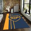 "Blue and Yellow Arsenal Logo Carpet for Living Room or Bedroom Decor" Suitable for use as an anti-slip for living room bedroom sofas