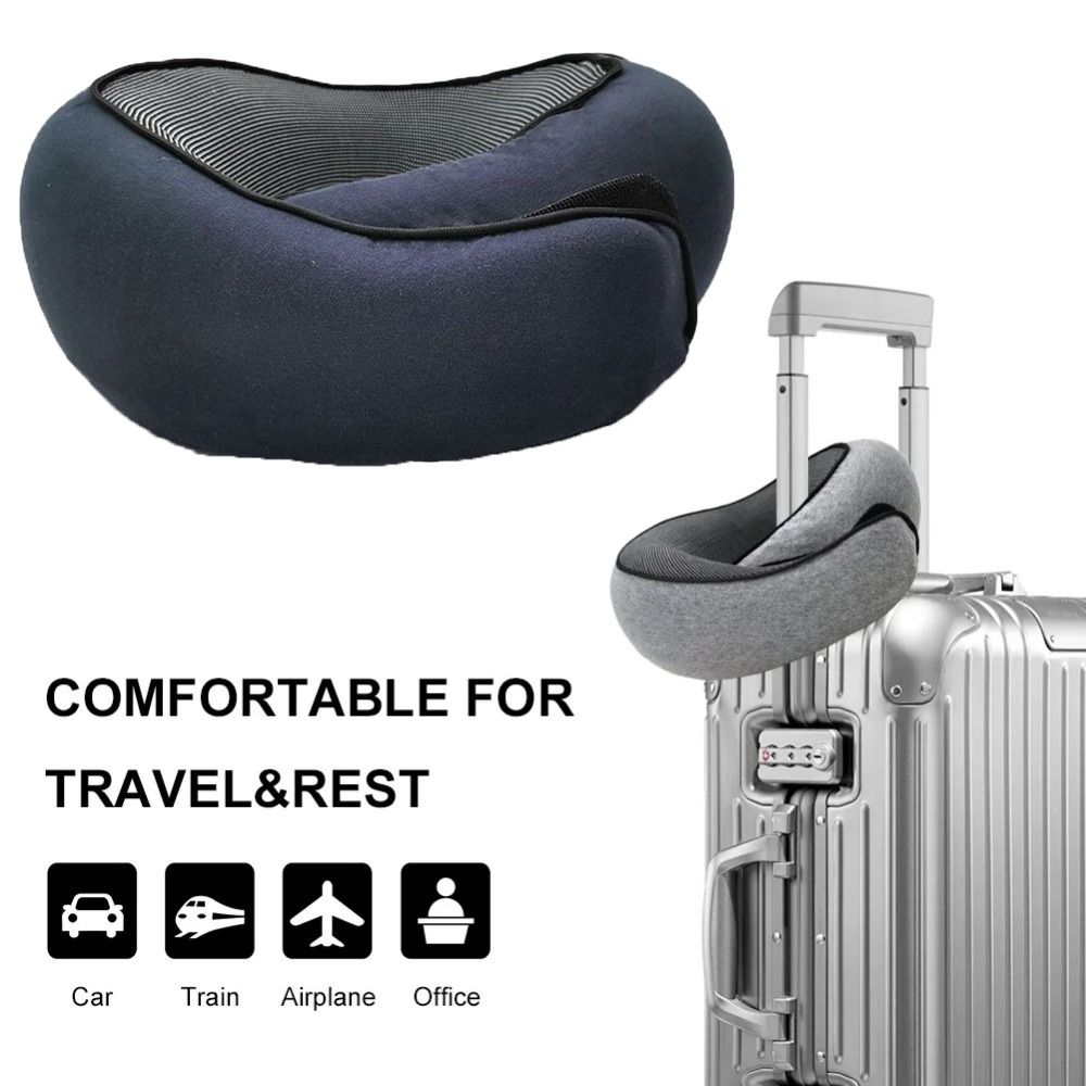 U-shaped Travel Neck Pillow Adjustable Camping Sleeping Cushion New Airplane Cushion