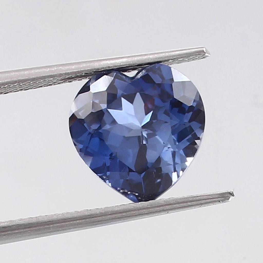 Natural Heart Cut 20 Ct Blue Sapphire Loose Certified Flawless Gemstone