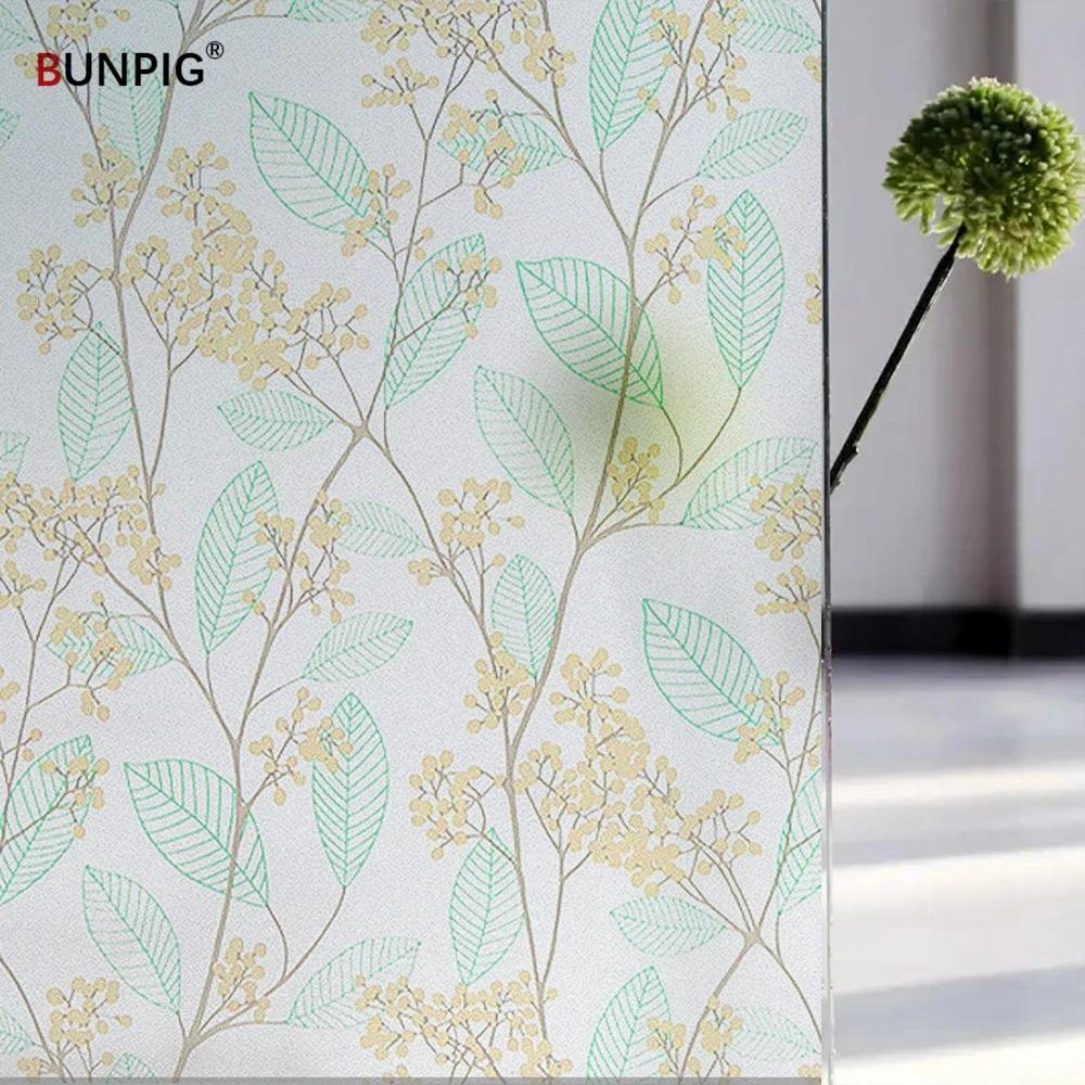 Sichtschutzfolie für Fenster, Buntglasfolie, mattierte, undurchsichtige Glasaufkleber, sonnenblockierende Vinyl-Fensteraufkleber für Tür, Zuhause, Büro