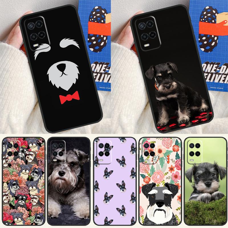 Schnauzer Puppy Dog For Oppo A54 A57 S A78 A58 A98 A5 A9 A91 A15 A16 A17 A52 A72 A76 A96 A74 A94 A77 Phone Case