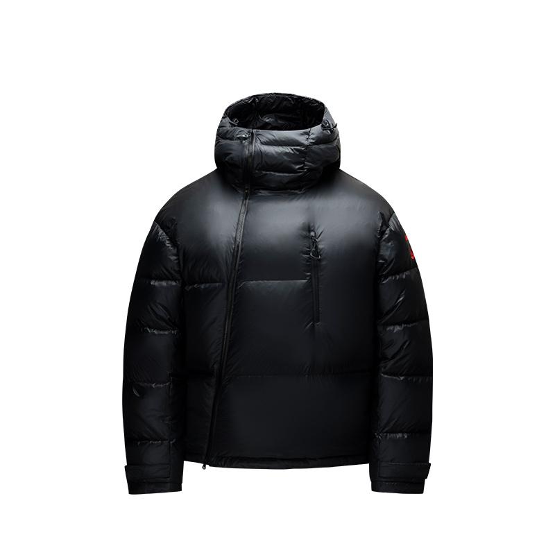 

Anta Solid Color Zipper Hooded Versatile Loose Down Jacket Unisex Outerwear 152440932-1-AAAA 2XL