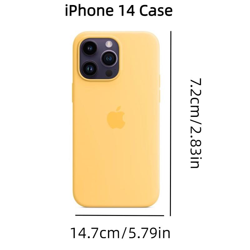 Apple 14 Liquid Silicone Phone Case Full Coverage Magnetic Adsorption Official Protective Cover Purple)