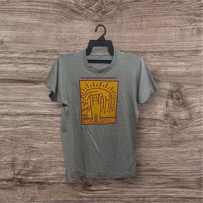 Vintage 80’s Keith Haring The Human Condition Art / MOMA / Poster Painting / Graphic Art / Photo Tee / Pop Art Tee / Size M