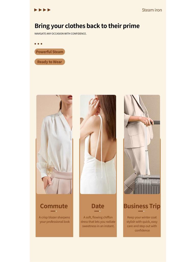 Vaporizador y Plancha Rotatoria de Alta Potencia para Ropa 2025