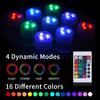 3LEDs RGB Underwater Lights Submersible Lamp Built-in CR2032 Button Battery Garden Swimming Pool Light for Aquarium Vase Bowl