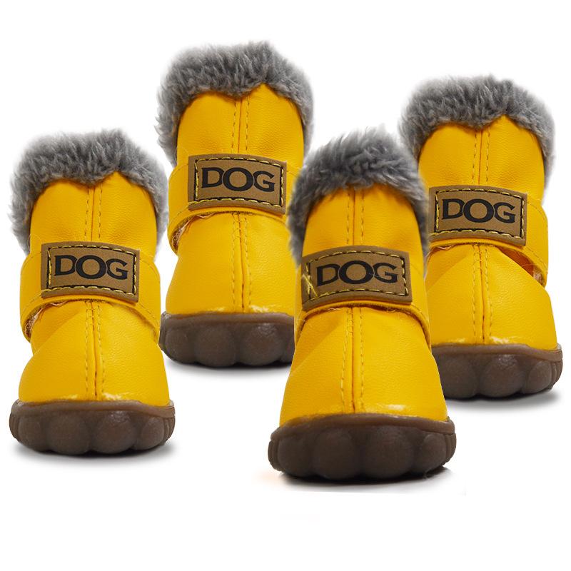 Haustierschuhe, verdickte Schneestiefel für Hunde zum Warmhalten, Teddy Herbst- und Winterschuhe, VIP-Schuhe
