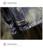 Men's Retro Dark Denim Jacket: Trendy European & American Street Style 