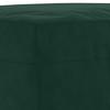 3 Piece Velvet Sofa Set with Cushions Dark Green