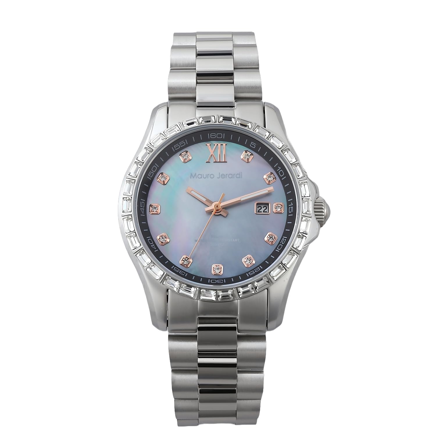 

Часы Mauro Jerardi Solar Bucket Crystal Black Shell 10 ATM Водонепроницаемость Браслет из нержавеющей стали [Mauro Gerardi] Мужские MJ075-1