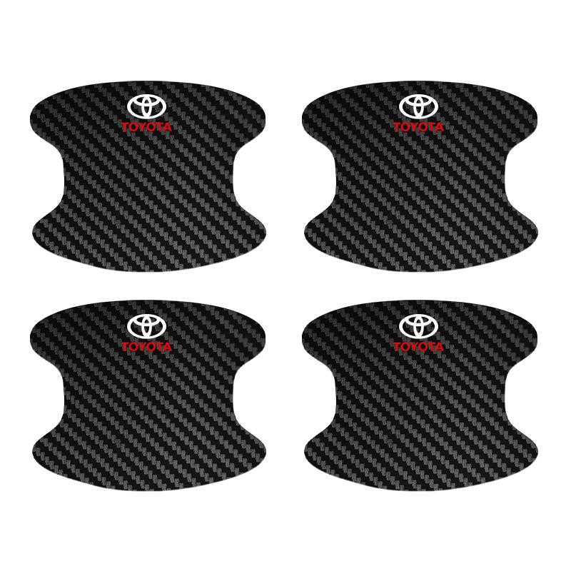 

Car exterior annual inspection stickers For Toyota C-hr Rav4 Yaris Hilux Prius Avensis Car Door Handle Bowl Sticker Strip Decals