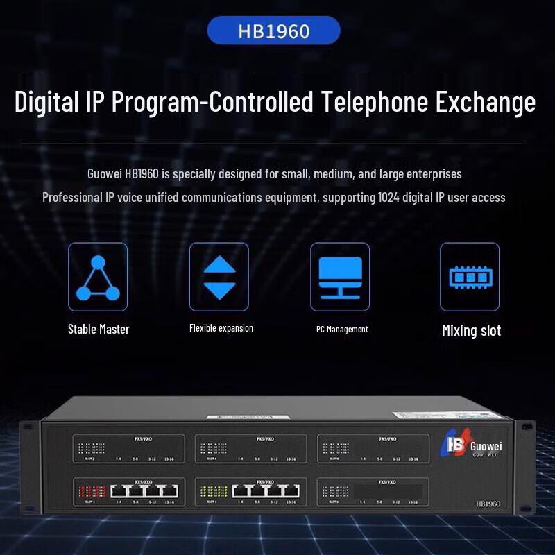 Guowei HB1960 IP PBX Network Program-Controlled Switch (CN Version)