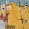 Luxury 3D Wrinkle Case for 16 15 14 Plus Pro Max 12 11 13 Candy Solid Color Wave Pattern Soft Silicone Aesthetic Cover