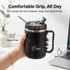 Thermal Coffee Mug with Handle 304 Stainless Steel Insulated Tumbler Leakproof Travel Water Bottle Portable Cup with Spoon