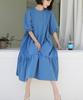 Ppaeppae Tiered Puff Sleeve Long Dress