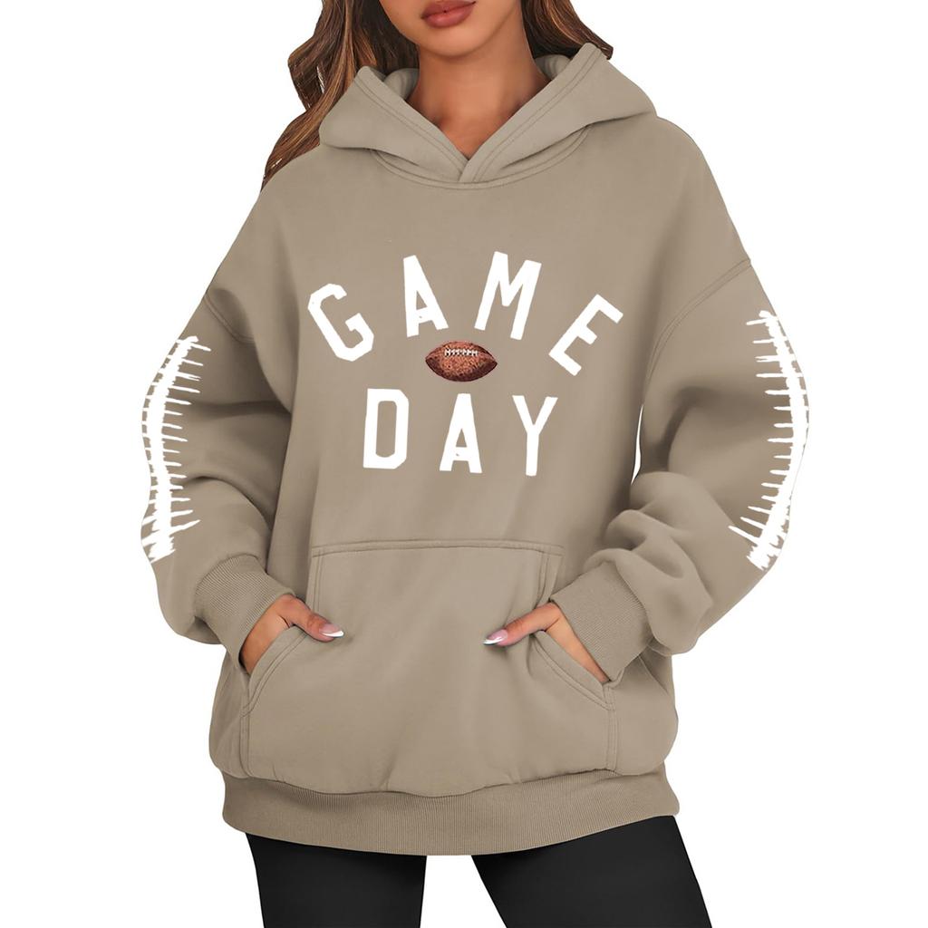 Womens Hoodies Oversized Sweatshirts Long Sleeve Casual Pullover Hooded Sweatshirt Tops
