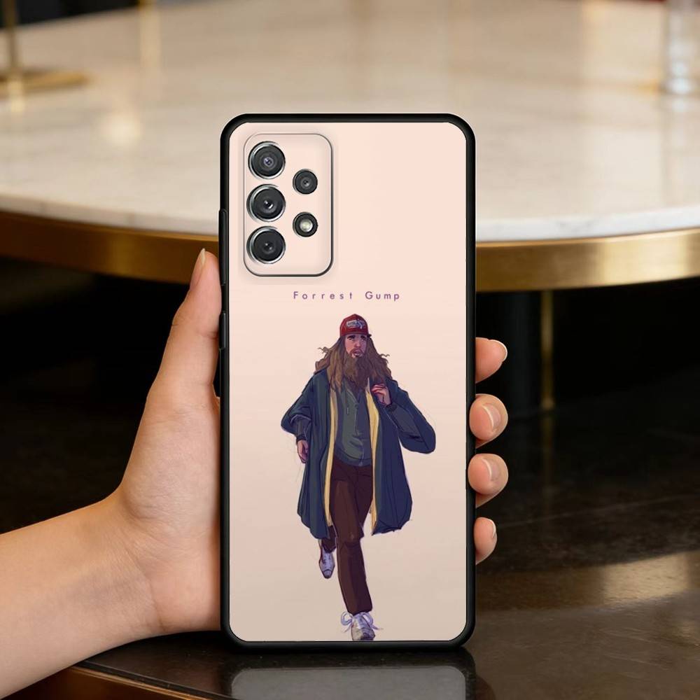 

Classic film Forrest G-Gump Phone Case For Samsung Galaxy A73,A72,A71,A70,A53,A52,A51,Soft Silicone Black Cover Samsung a22 4g
