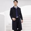 Men's 100% Wool Business Mid-length Overcoat