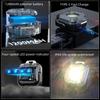 1/2/3PCS New outdoor mini portable camping light with magnetic function COB keychain light emergency maintenance lighting