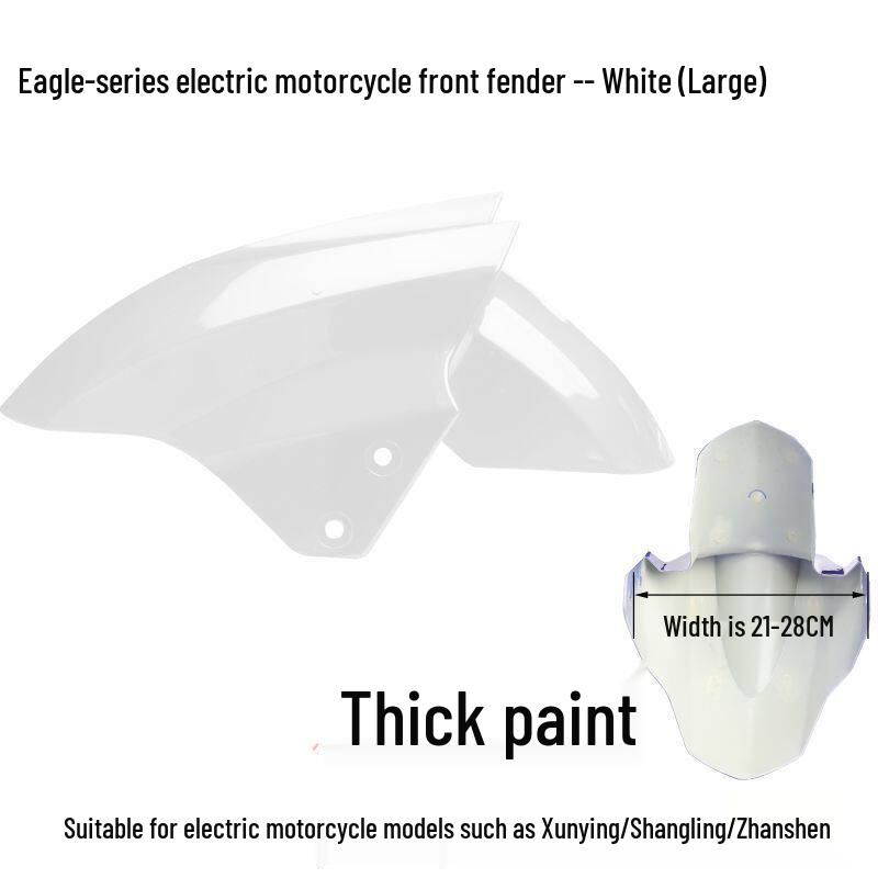 Elektrisches Motorrad Schutzblech für Vorderrad - Spritzschutz Kompatibel mit Aima, Yadea, Tai Ling, Lv Yuan, Xun Ying Modellen.