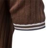 AIOPESON Men's Contrast Trim V-Neck Polo Cotton Knit Breathable Short Sleeve Old Money Golf Shirt Ribbed Top