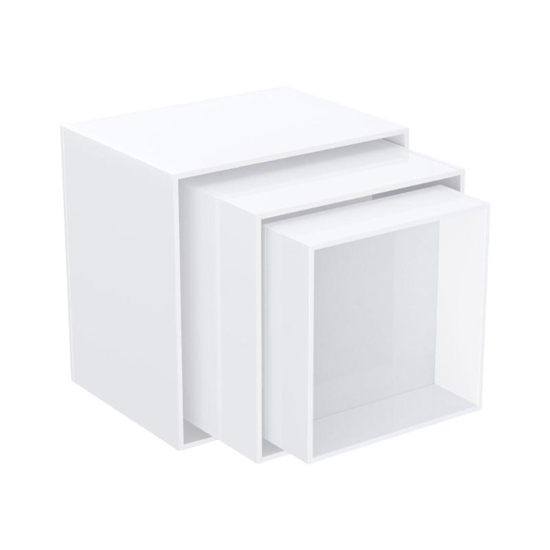 

Elegant Acrylics Display Shelves with Multiple Levels Home Accessory Portable for Desserts and Collectible Items белый