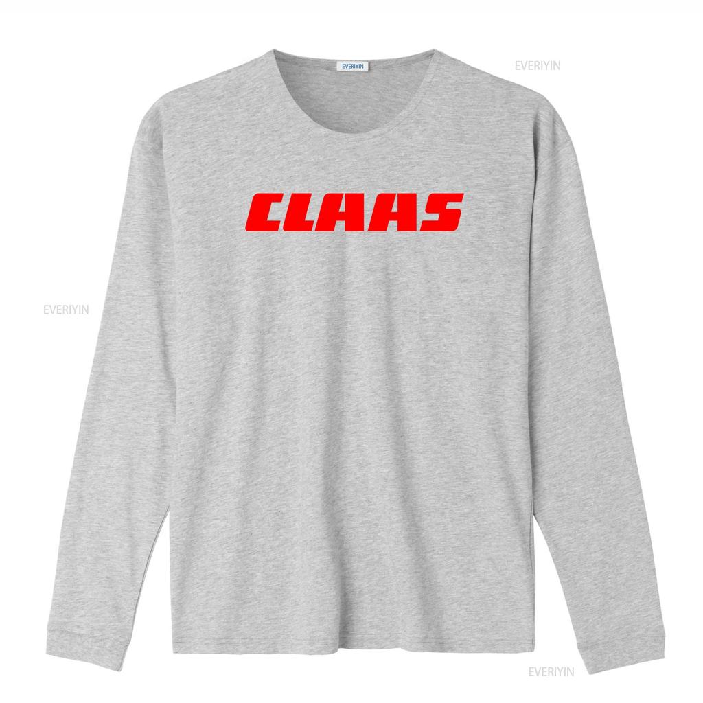 Stylish CLAAS Tractor Logo Mens Grey T Shirt Available in Sizes S to 5XL vintage Washed Soft fashion Unisex Casual Comfortable