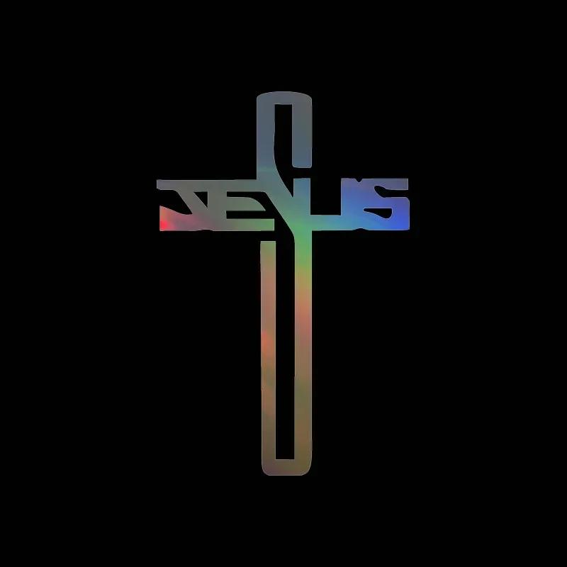 Jesus Cross Faith Christian Car Sticker Auto Body Bumper Windows Motorcycle Laptop Walls Vinyl Film Decal Car Tuning Accessories