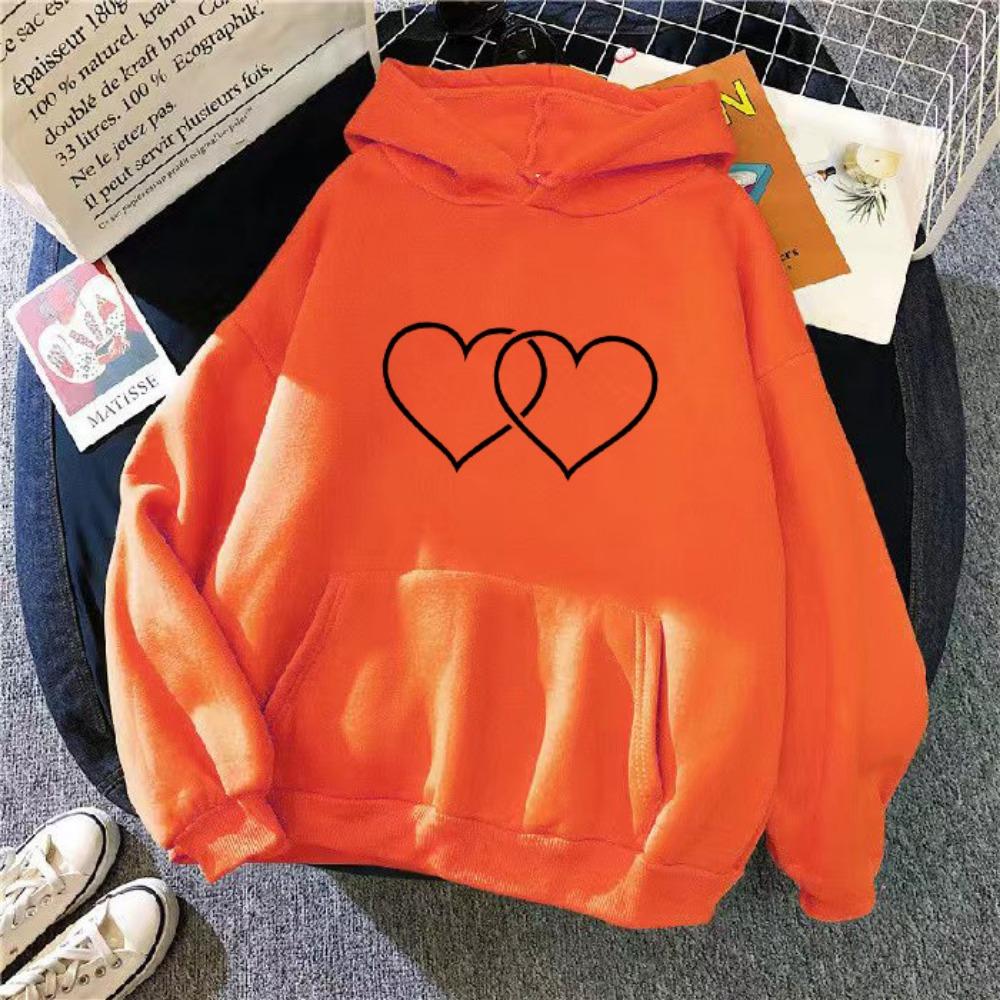2025 autumn and winter new Korean version with hat and velvet couple's casual loose top jacket couple's hoodie
