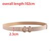 PU Leather Belt for Women, Female Pants Accessories, Casual Waist Belt, Snap Buckle, Skirts,