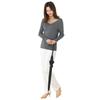 Super Windproof Plain Smart Jump Umbrella 58cm X 7R Black HL2558CHJP Quick-Dry Water-Repellent Women's