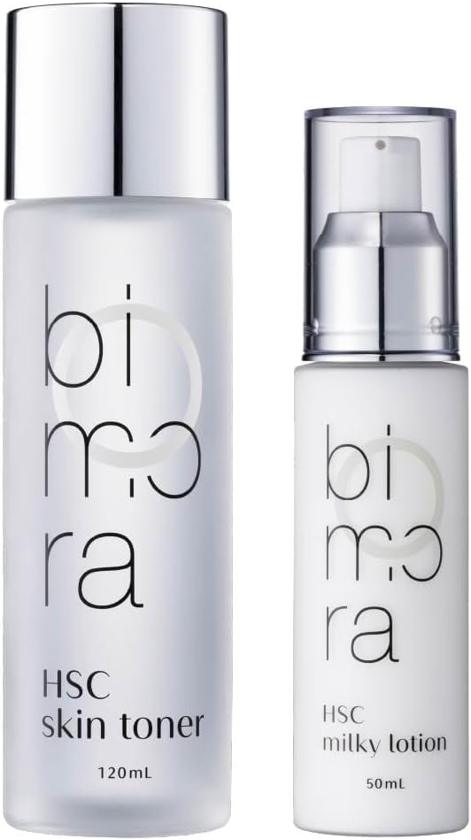 BimoRa Lotion and Emulsion Set, Human Stem Cell Skincare, Acne, Pore Care, Sensitive Skin, Dry Skin, Anti-Aging Care, Moisturizing, Sake Lees Extract,