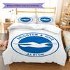Brighton Pattern Bedding,Quilt Set Quilt Cover Pillowcase Home Birthday Gift (1 * Duvet Cover + 2 * Pillowcase, Without Core)